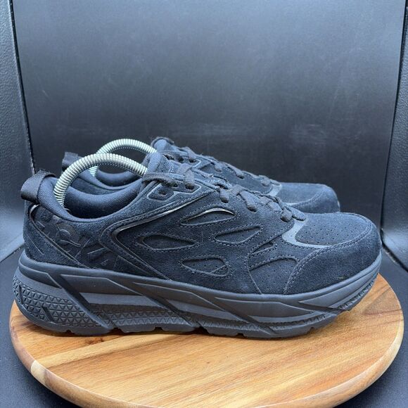 Hoka One One Clifton L Suede Mens Size 9.5 Running Shoes Black 1122571 BBLC main image 6